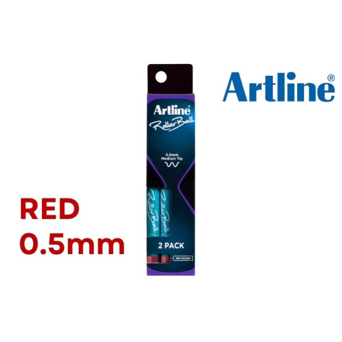 Artline Rollerball 0.5mm Fine Tip - 2 Pack