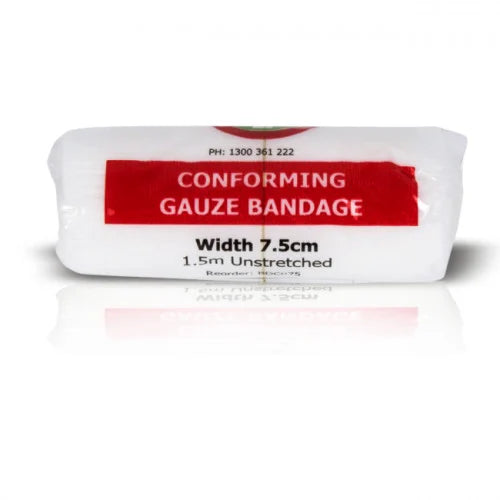 Bandage - Conforming - 7.5cm x 1.5m (Orange Brand)
