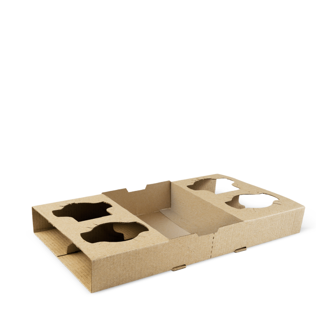 Takeaway 4 Cup Tray 100pcs/CTN