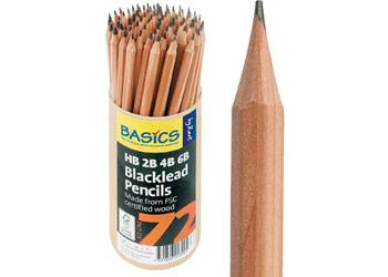 Zart Basics Blacklead Pencils Assorted (72pcs)