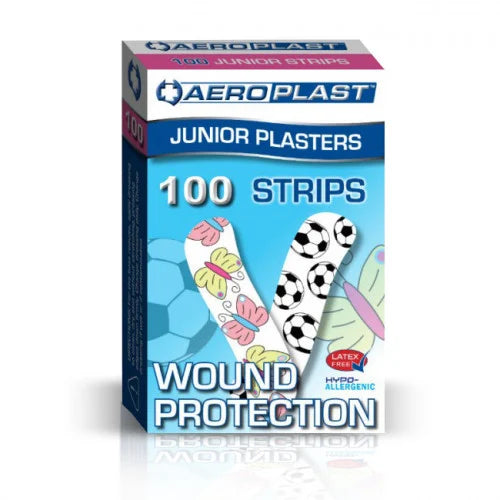 Aeroplast Plastic Dressing Strips Junior - 100 Pack