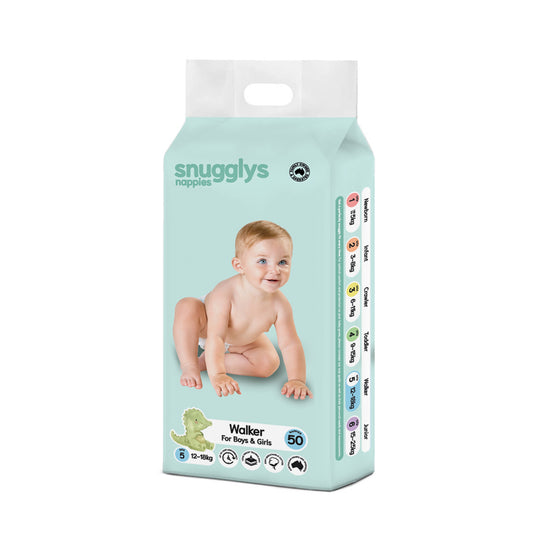 Snugglys Nappies - Premium Range - Walker - Size 5 (12-18kg)