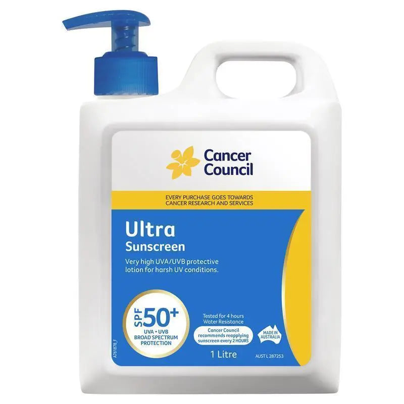 Cancer Council Sunscreen SPF 50+ Ultra 1L