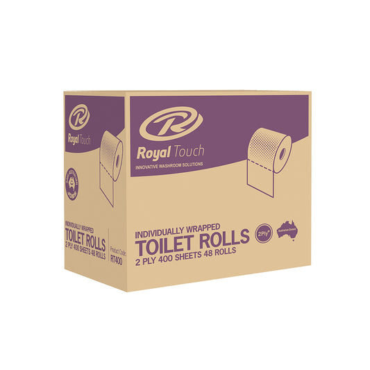 Royal Touch 2ply Toilet Rolls - 48 Individually Wrapped Rolls